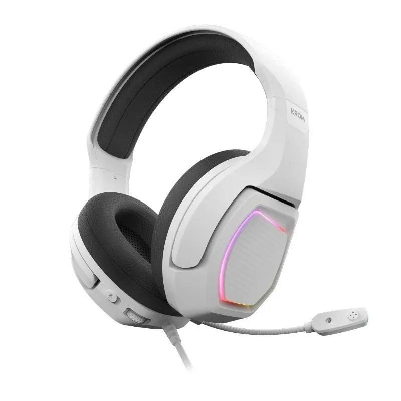KROM KOPA AURICULARES GAMING 7.1 VIRTUAL BRANCO - Imagem de Detalhe 1