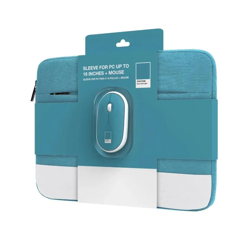 Celly Kit Sleeve Pantone + rato 15,6" Azul - Imagem de Detalhe 1