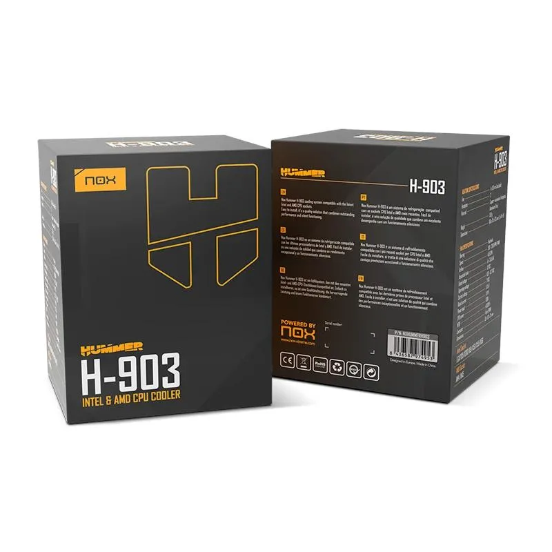 Nox Hummer H-903 Preto PWM Intel e AMD - Imagem de Detalhe 3
