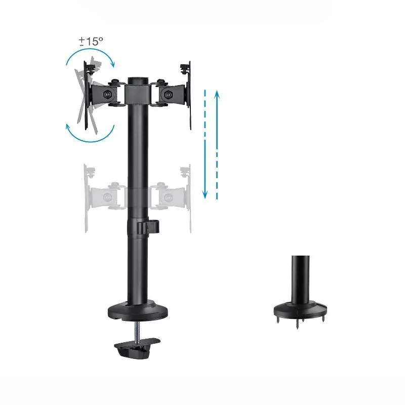 Tooq DB1132TN-B Suporte de mesa 2 ecrãs 17"-32" - Imagem de Detalhe 1