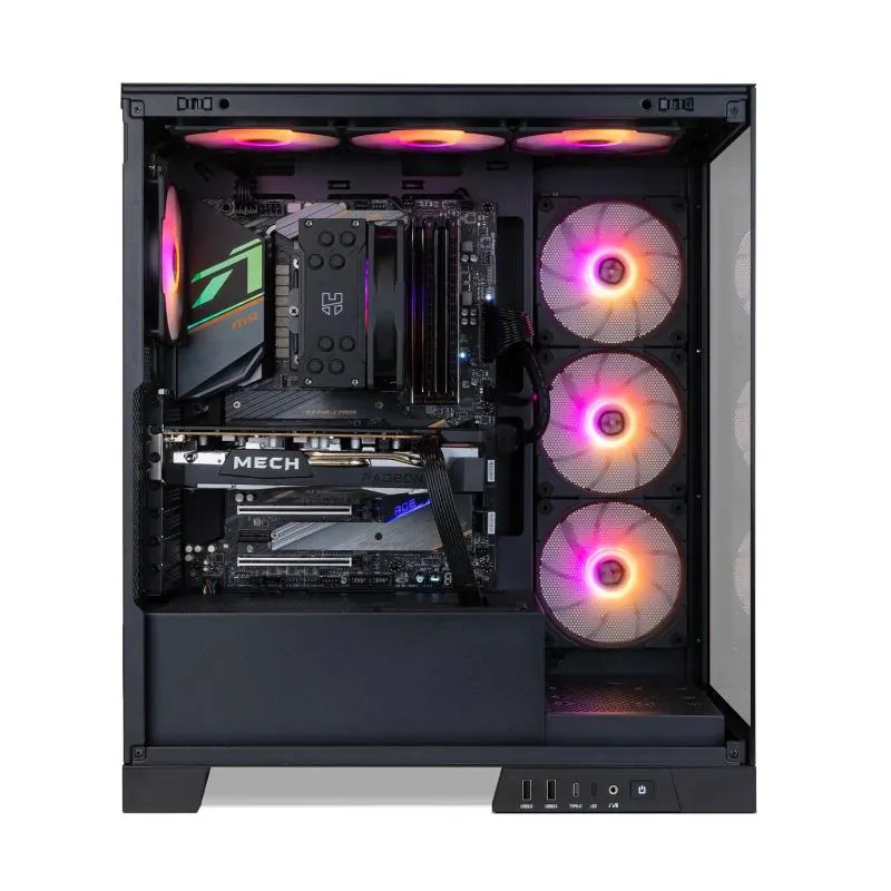 NOX Semitorre HUMMERGLOCK Preta - Imagem de Detalhe 1