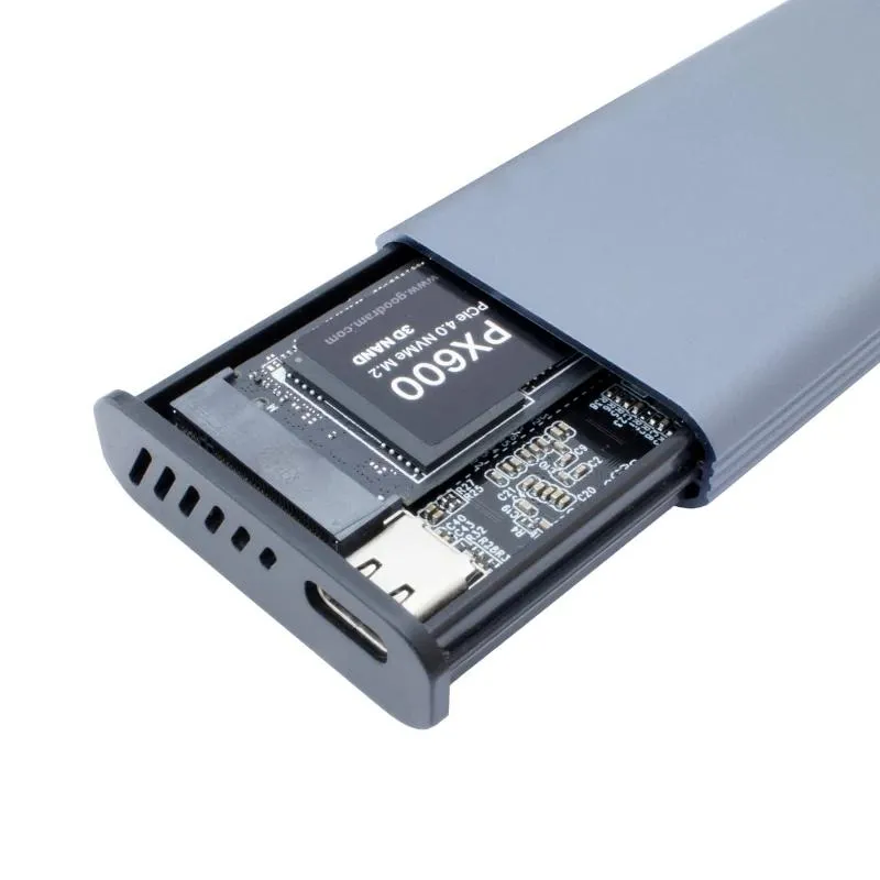 Coolbox CAJA SSD M.2 NVMe/SATA LCD MINICHASE PS32 - Imagem de Detalhe 2