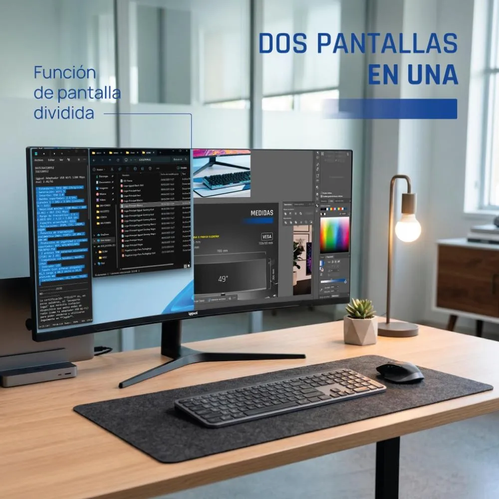 iggual Monitor 34" UWQHD 1ms 2DP 2HDMI MM AA Curvo - Imagem de Detalhe 1