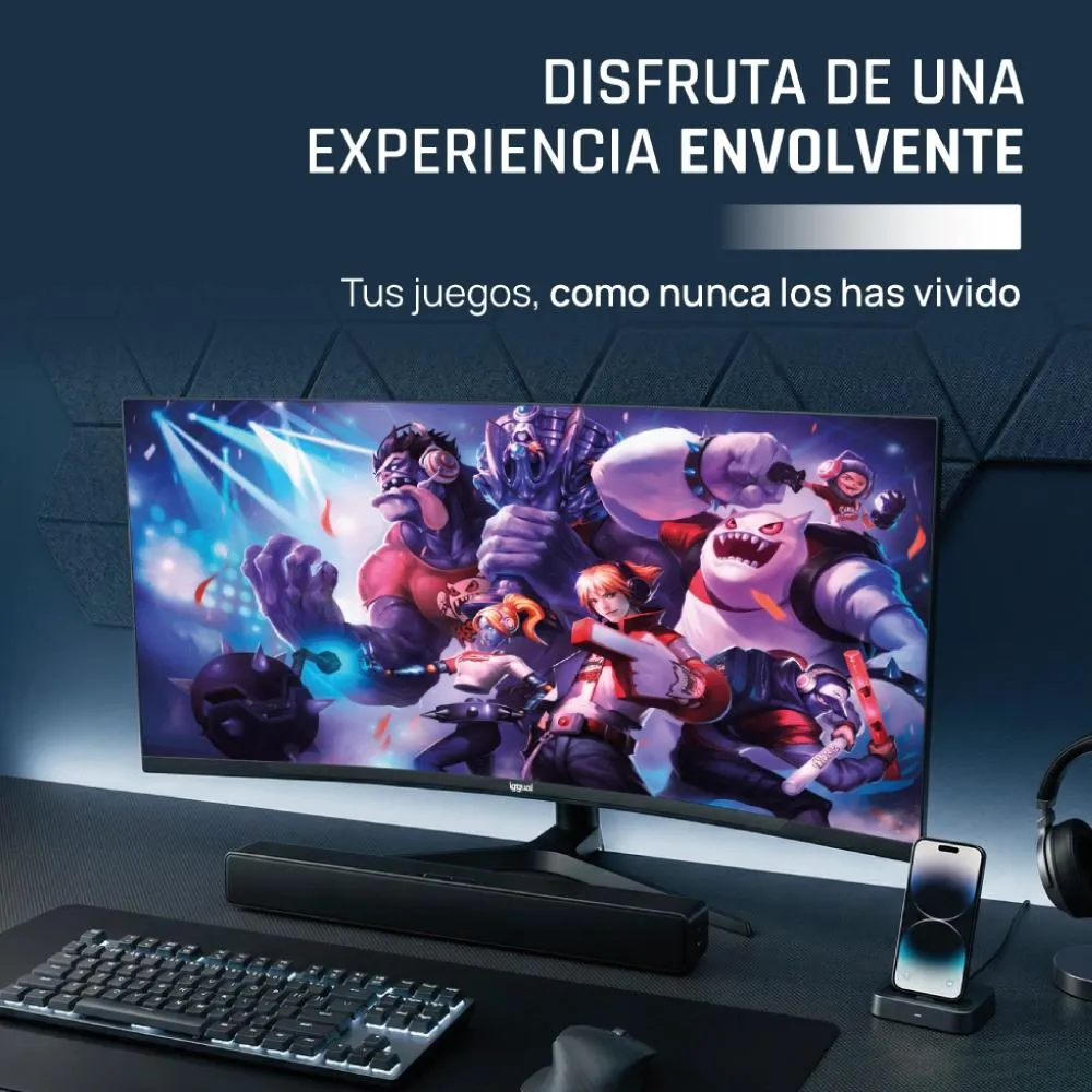 iggual Monitor 34" UWQHD 1ms 2DP 2HDMI MM AA Curvo - Imagem de Detalhe 2