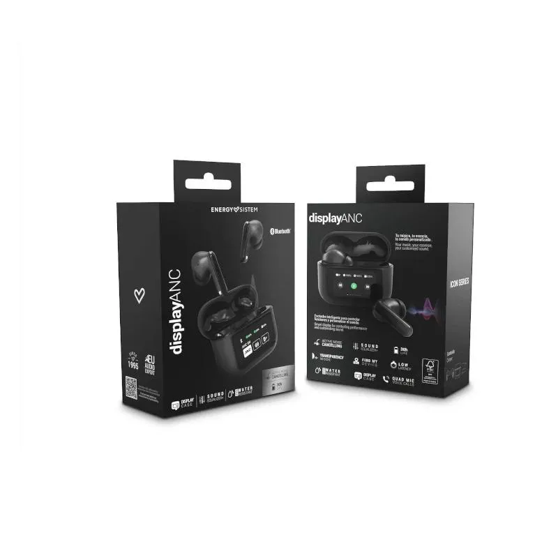 Energy Sistem Auriculares Display ANC Grafite TW - Imagem de Detalhe 3