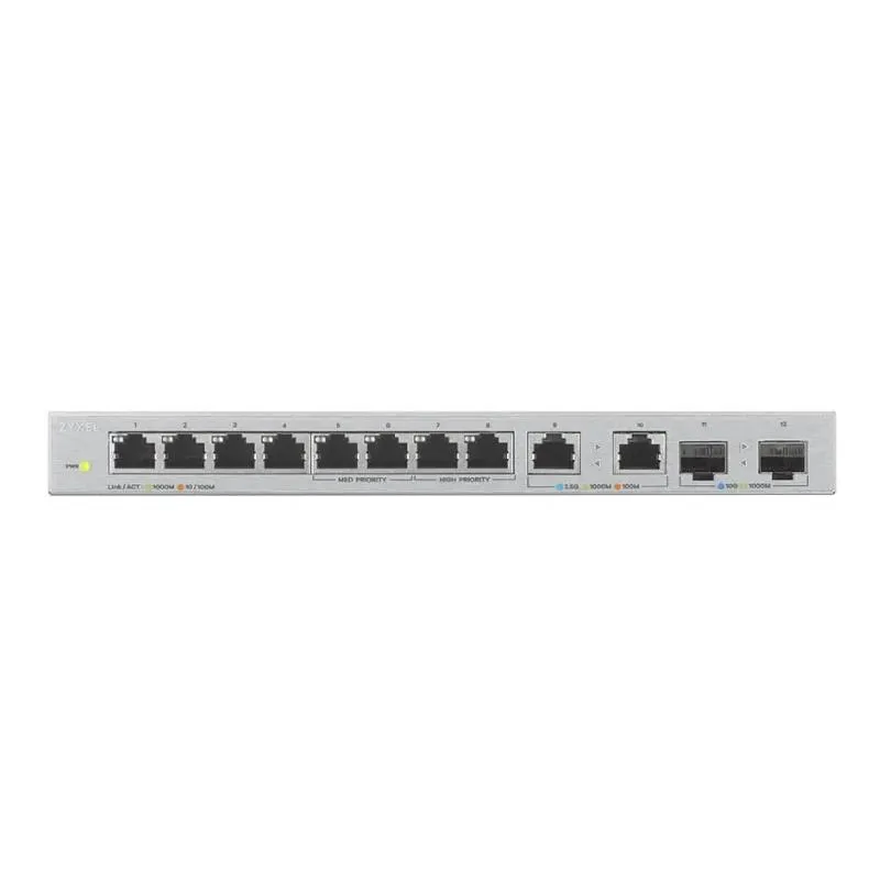 Zyxel XGS1010-12-ZZ0102F switch de rede Não-gerido Gigabit Ethernet (10/100/1000) Cinzento - Imagem de Detalhe 1