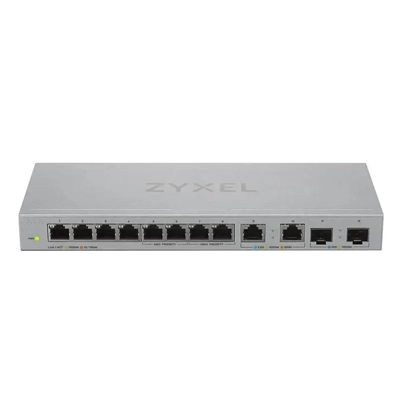 Zyxel XGS1010-12-ZZ0102F switch de rede Não-gerido Gigabit Ethernet (10/100/1000) Cinzento - Imagem de Detalhe 2