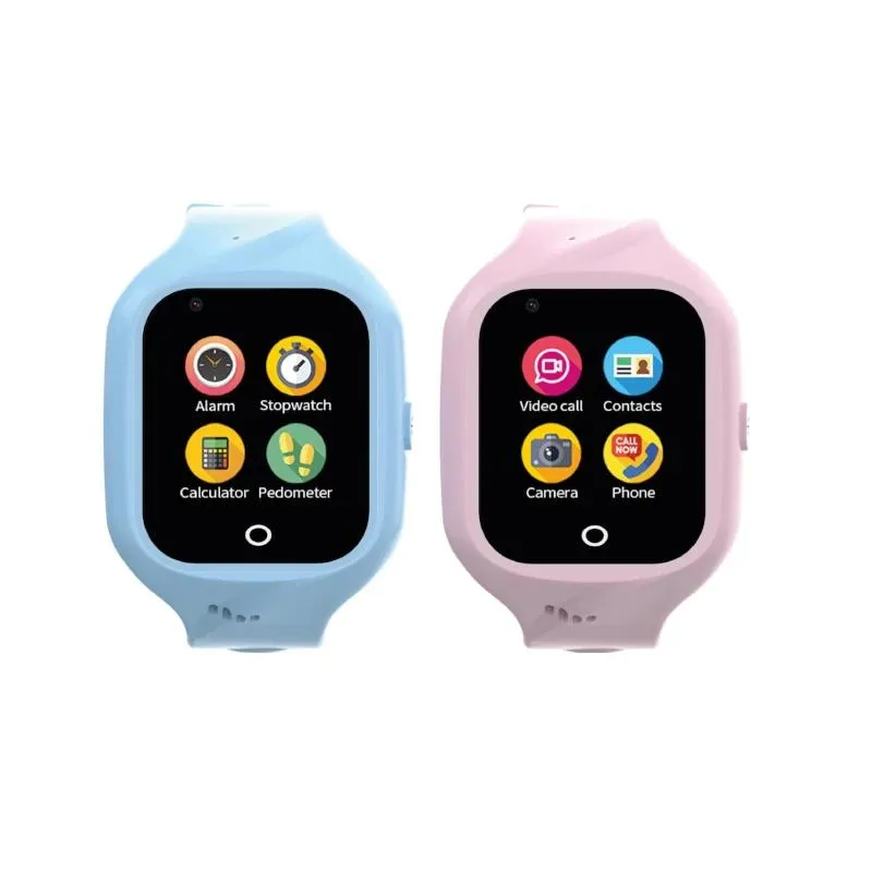 Celly Smartwatch Kids 4G 2 Correias Azul e Rosa - Imagem de Detalhe 1