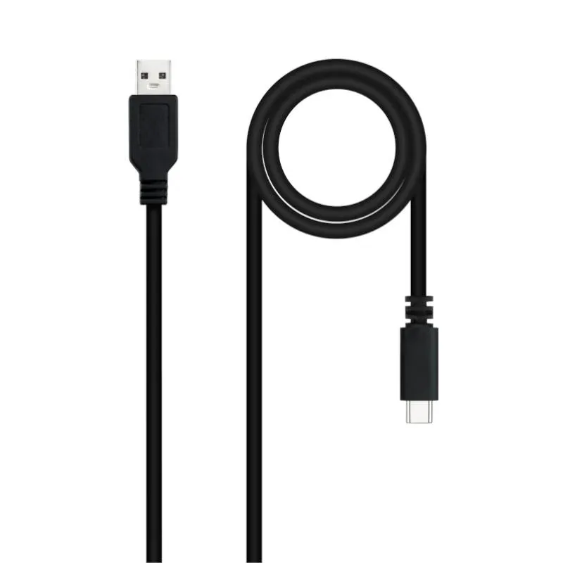 Nanocable Cabo USB 2.0 3A USB-C-M/M 1.5M Preto - Imagem de Detalhe 1