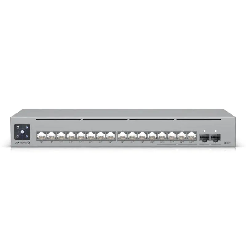 Ubiquiti Switch L3 4x2GbE PoE++ USW-Pro-Max-16-PoE - Imagem de Detalhe 1