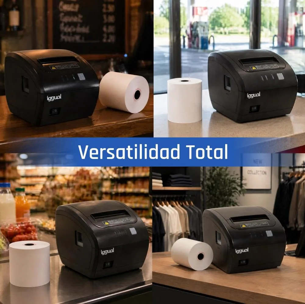 iggual Caixa 50 rolos papel térmico 80x80x13 mm - Imagem de Detalhe 4
