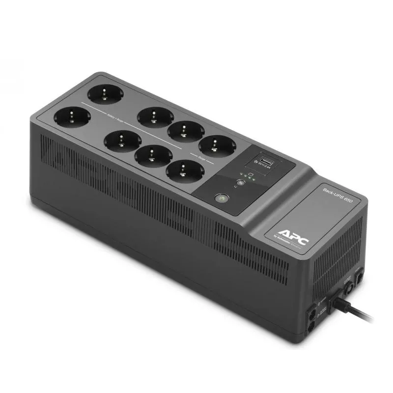 APC Back UPS 650VA/400W 8 tomadas Schuko USB A+C - Imagem de Detalhe 1