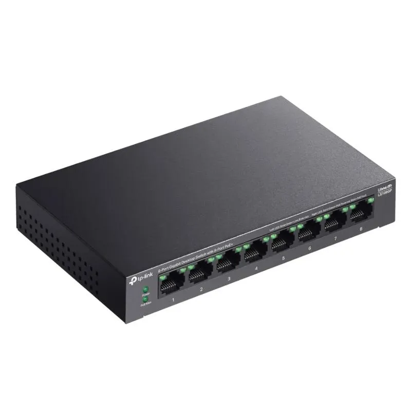 TP-Link LS108GP Switch 8xGb PoE+ 62W Desktop - Imagem de Detalhe 1