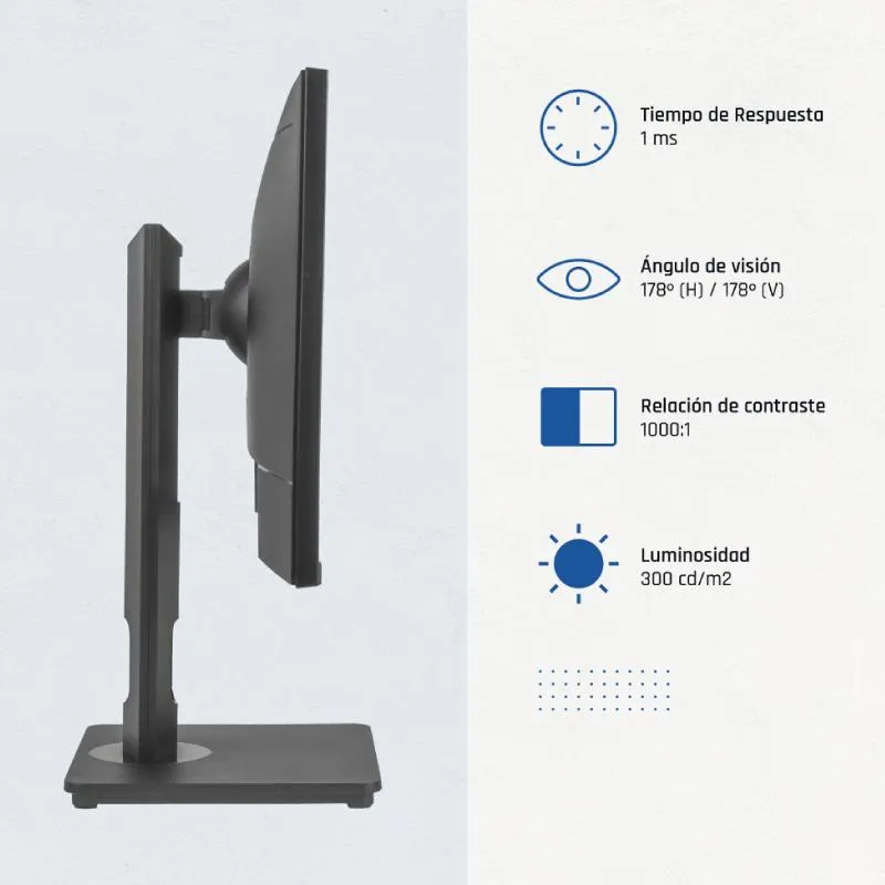 iggual Monitor 24" FHD VGA HDMI 100Hz rotativo AA - Imagem de Detalhe 2