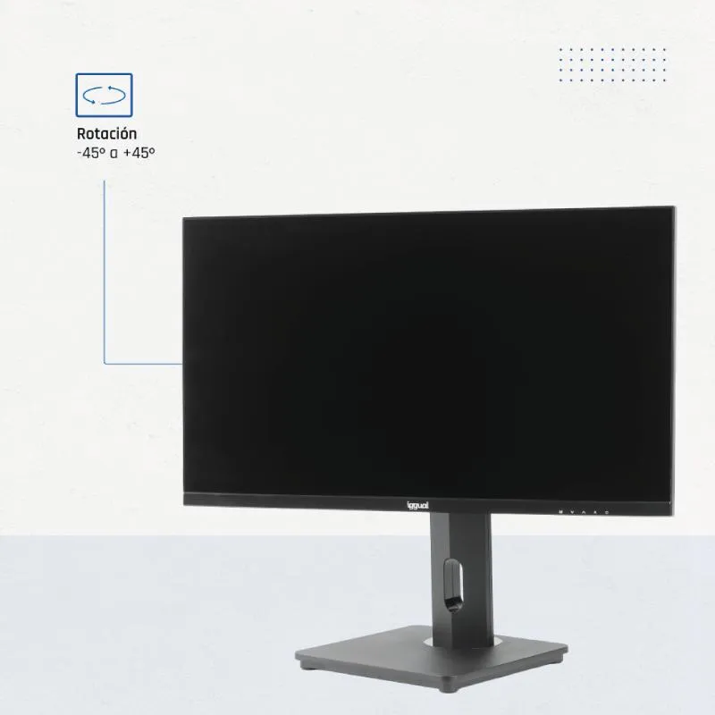 iggual Monitor 24" FHD VGA HDMI 100Hz rotativo AA - Imagem de Detalhe 5