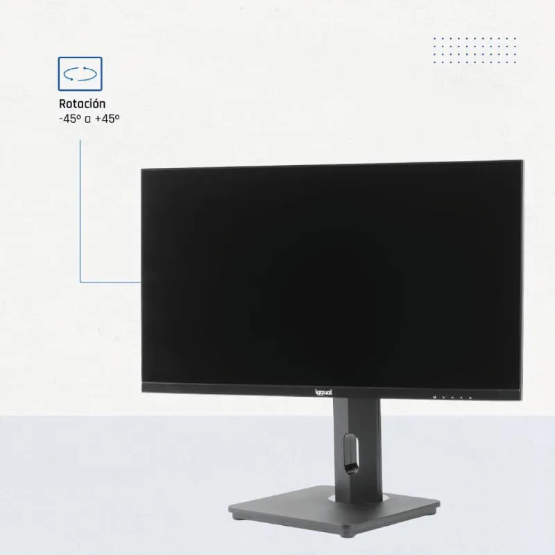 iggual Monitor 27" FHD VGA HDMI 100Hz rotativo AA - Imagem de Detalhe 5