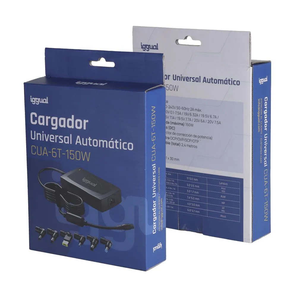 iggual Carregador Universal Automático CUA-6T-150W - Imagem de Detalhe 1