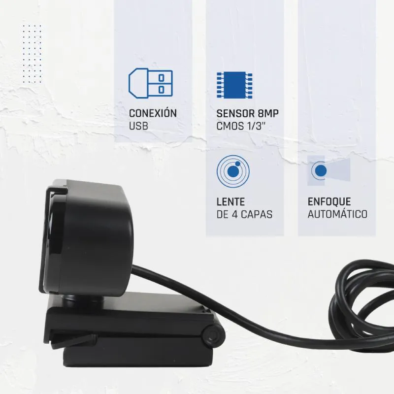 iggual Webcam USB 4K UHD WC3840 Visão Profissional Empresarial - Imagem de Detalhe 1