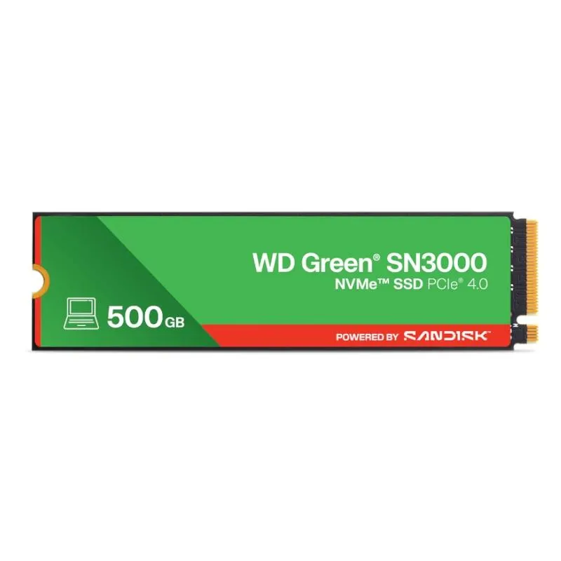 WD Green SN3000 SSD 500GB PCIe Gen4 NVMe - Imagem de Detalhe 4