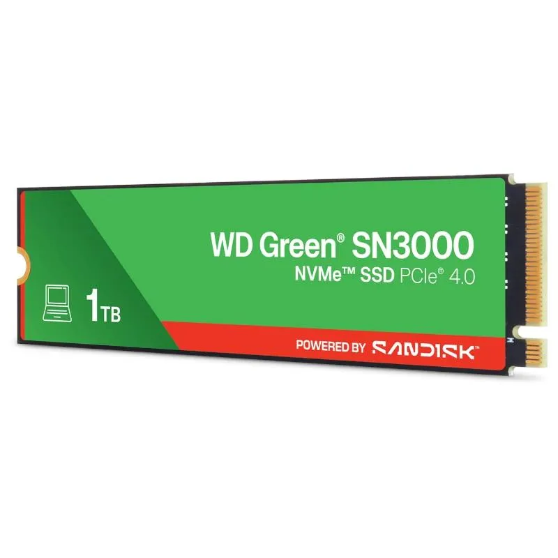 WD Green SN3000 SSD 1TB PCIe Gen4 NVMe - Imagem de Detalhe 2