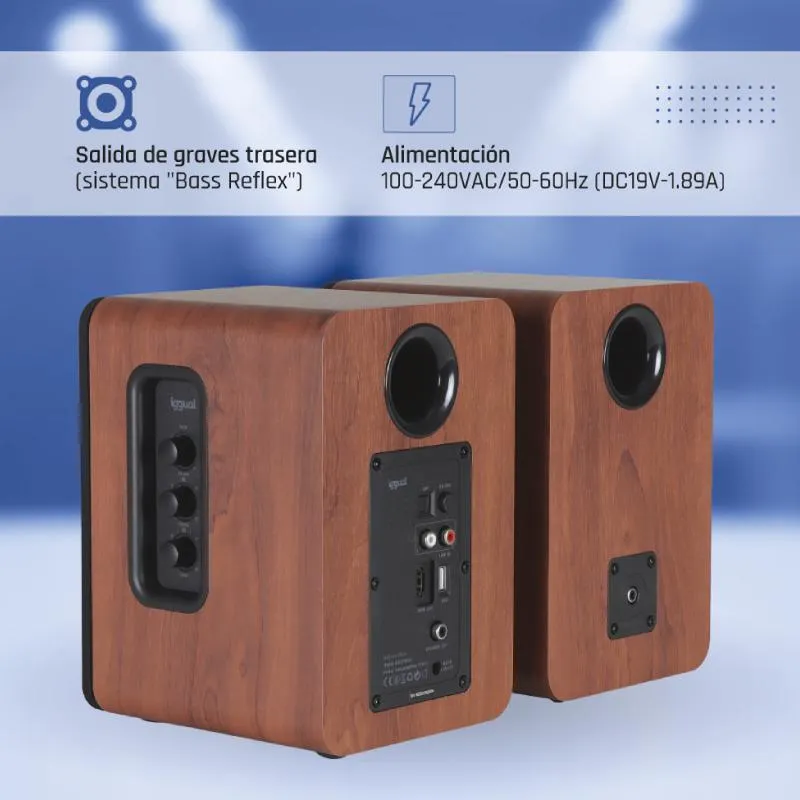 iggual Altavoces 2.0 50W Bluetooth 5.3 Estúdio em Casa - Imagem de Detalhe 3