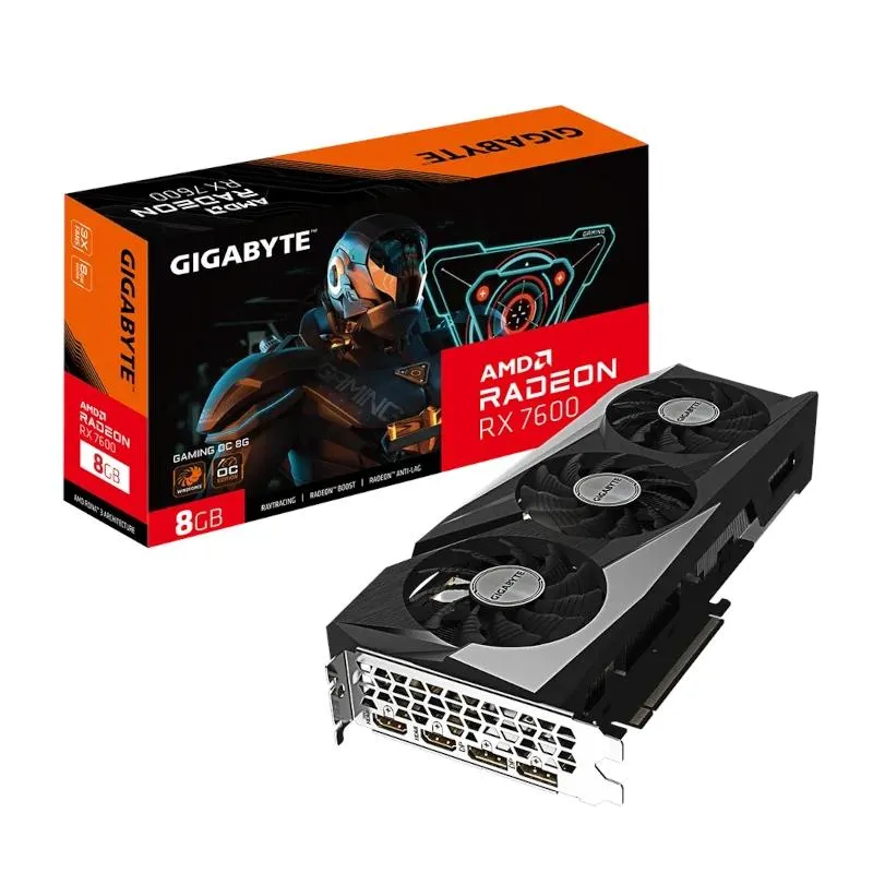 Gigabyte VGA AMD RX 7600 GAMING OC 8GB - Imagem de Detalhe 3