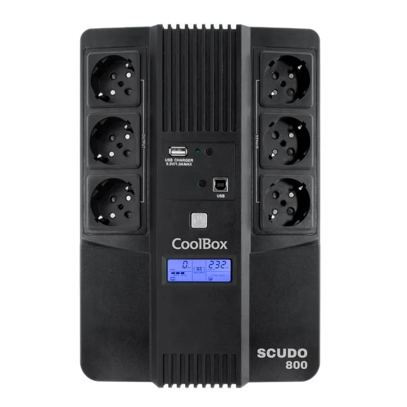 COOLBOX SAI SCUDO3 800VA/480W COM ECRÃ LCD - Imagem de Detalhe 3