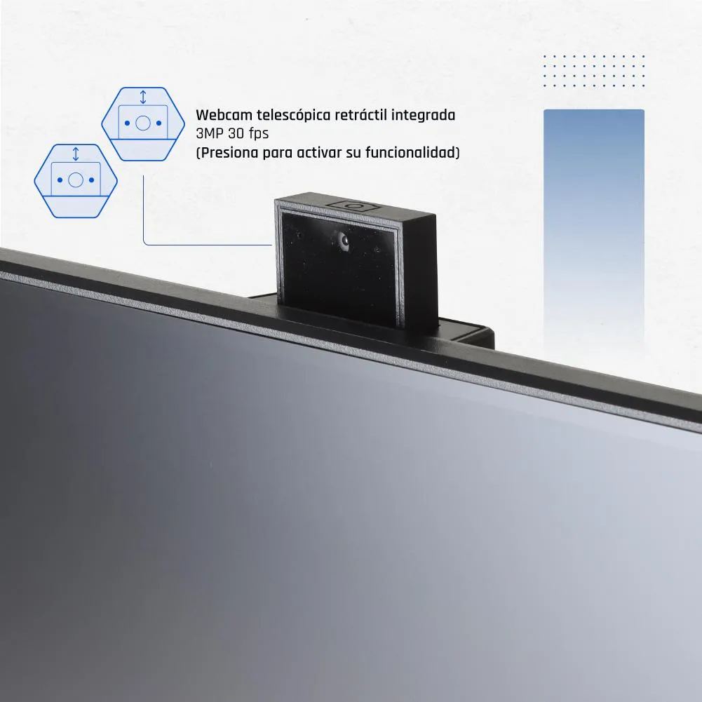 iggual Monitor 27" IPS FHD 100Hz VGA HDMI câmara web - Imagem de Detalhe 4