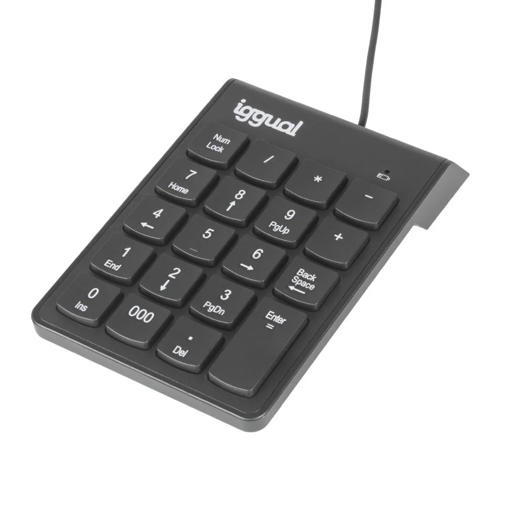 iggual Teclado numérico USB CK-NUM-19T preto - Imagem de Detalhe 2