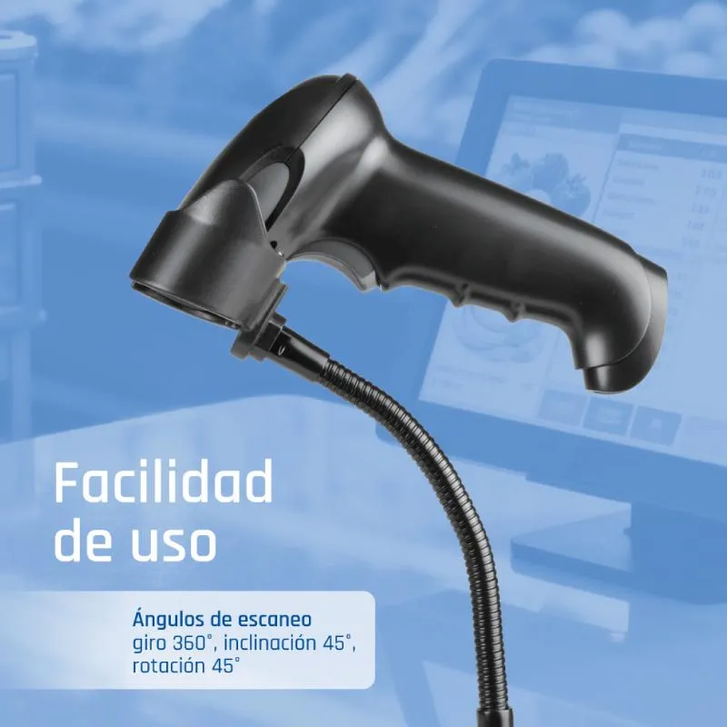 iggual Leitor de código de barras 2D USB gatilho suporte - Imagem de Detalhe 5
