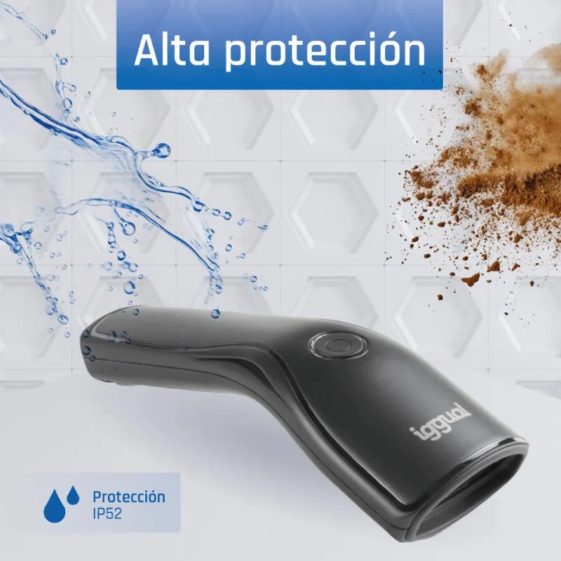iggual Leitor código de barras 2D USB botão suporte - Imagem de Detalhe 4