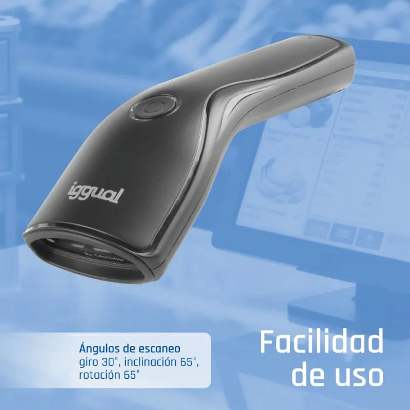 iggual Leitor código de barras 2D USB botão suporte - Imagem de Detalhe 5