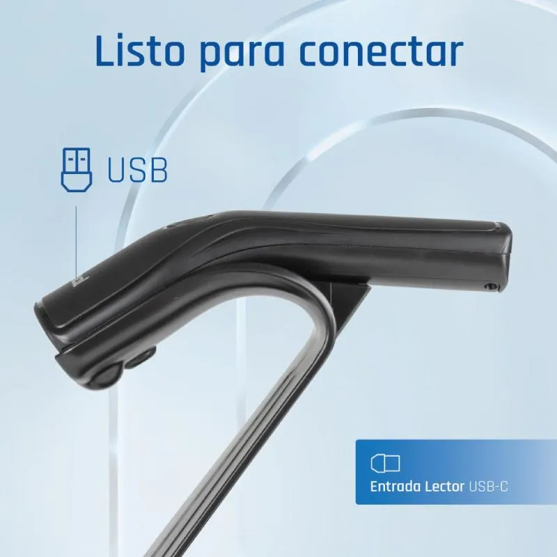 iggual Leitor código de barras 1D USB botão suporte - Imagem de Detalhe 2