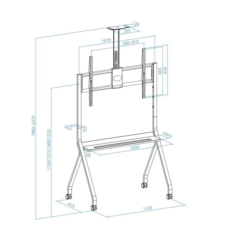 Tooq FS20208M-B Suporte de chão iSTAR 55"-100" - Imagem de Detalhe 3