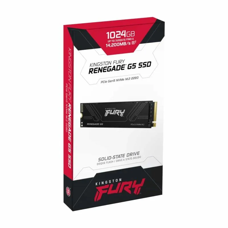 Kingston Fury Renegade G5 SSD 1TB PCIe5.0 14200M-s - Imagem de Detalhe 2
