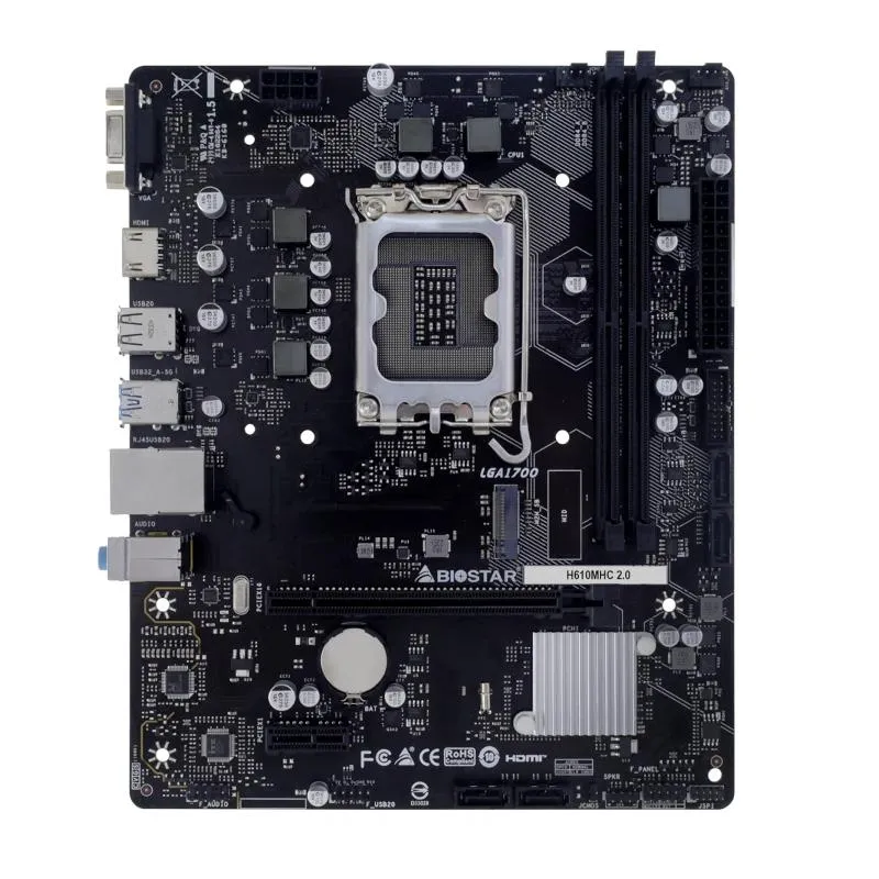 Biostar Placa Base H610MHC 2.0 DDR4 mATX LGA1700 - Imagem de Detalhe 1
