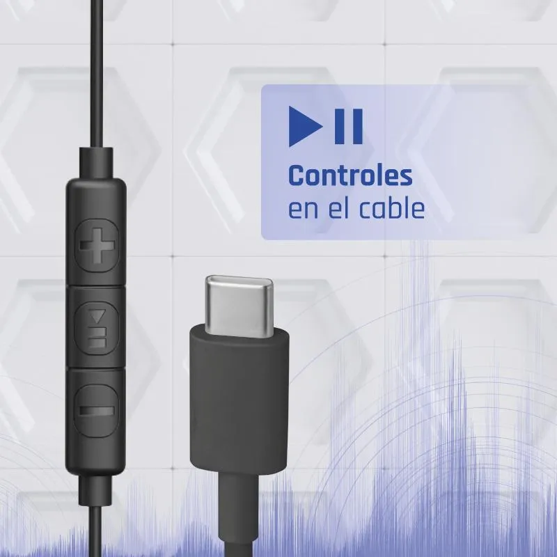 iggual Auriculares tipo C intrauditivos con micro - Imagem de Detalhe 3