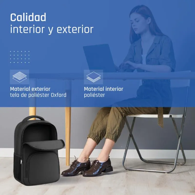 iggual Mochila portátil 15.6" Everyday Use negra - Imagem de Detalhe 1
