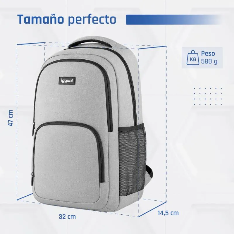 iggual Mochila portátil 15.6" Everyday Use gris - Imagem de Detalhe 4