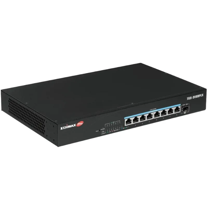 Edimax TGS-3109PLX Switch Inteligente 8x2.5G PoE++ 1x10G - Imagem de Detalhe 2