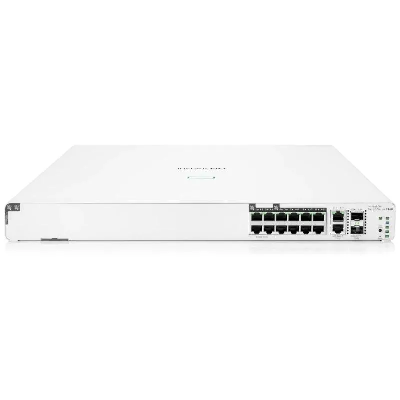 HPE NW IOn 1960 Switch 8xG PoE 2x10G SFP+ 480W - Imagem de Detalhe 1
