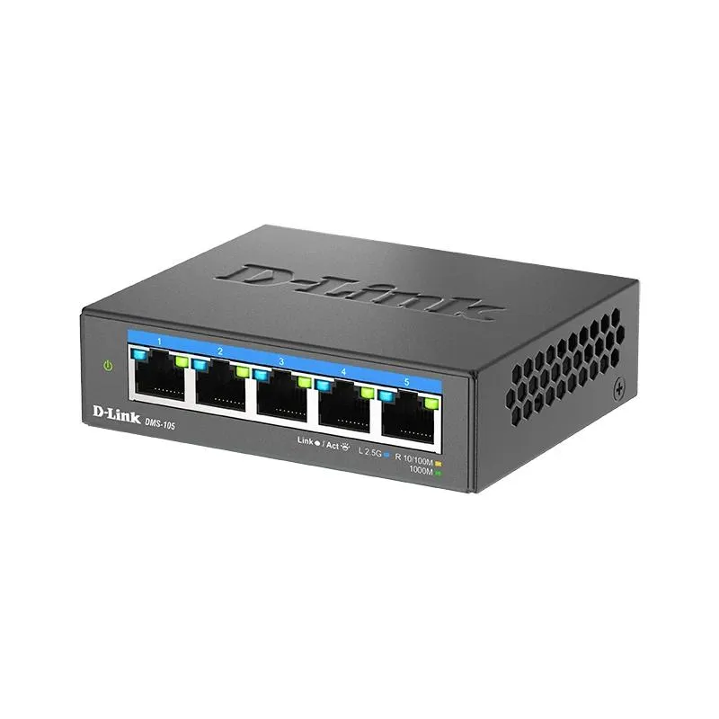 D-Link DMS-105 5x2.5MGb Switch Não Gerido - Imagem de Detalhe 2