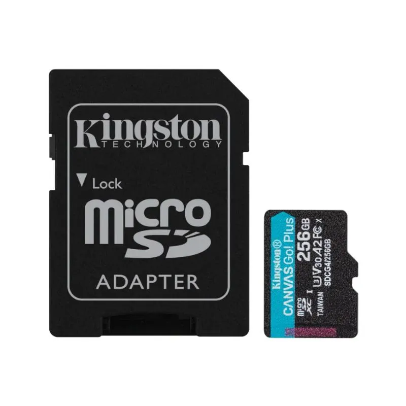 Kingston microSD Canvas Go! Plus 4 256GB 200 MB-s - Imagem de Detalhe 1