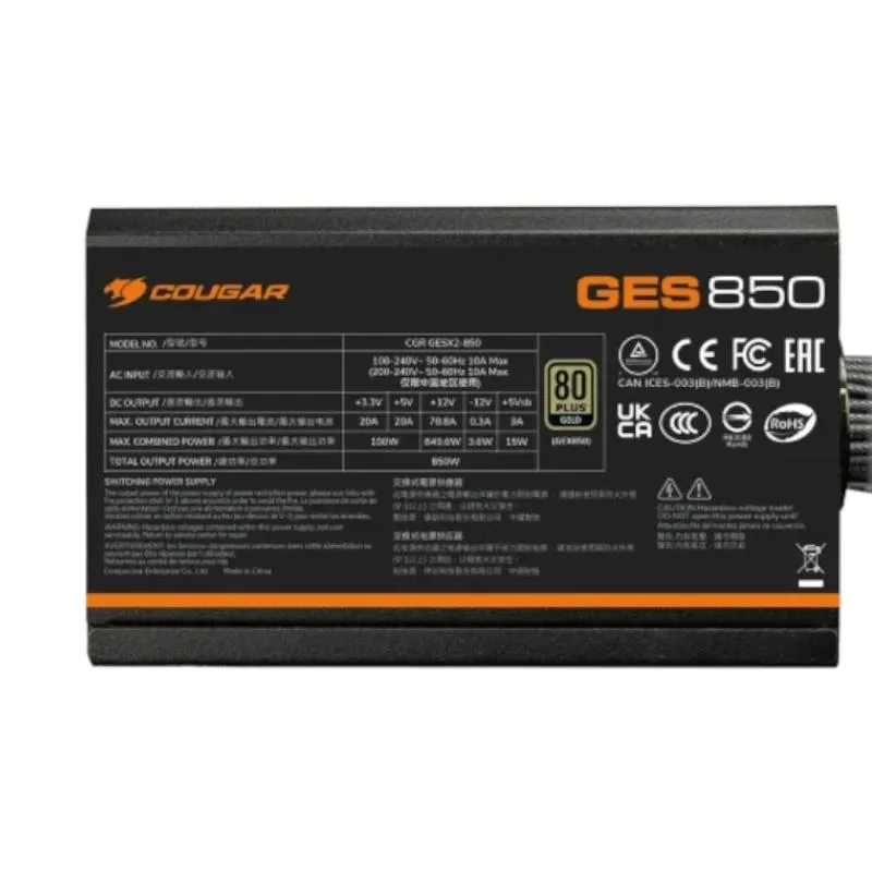 Cougar Fonte GES 750w 80plus Gold - Imagem de Detalhe 2