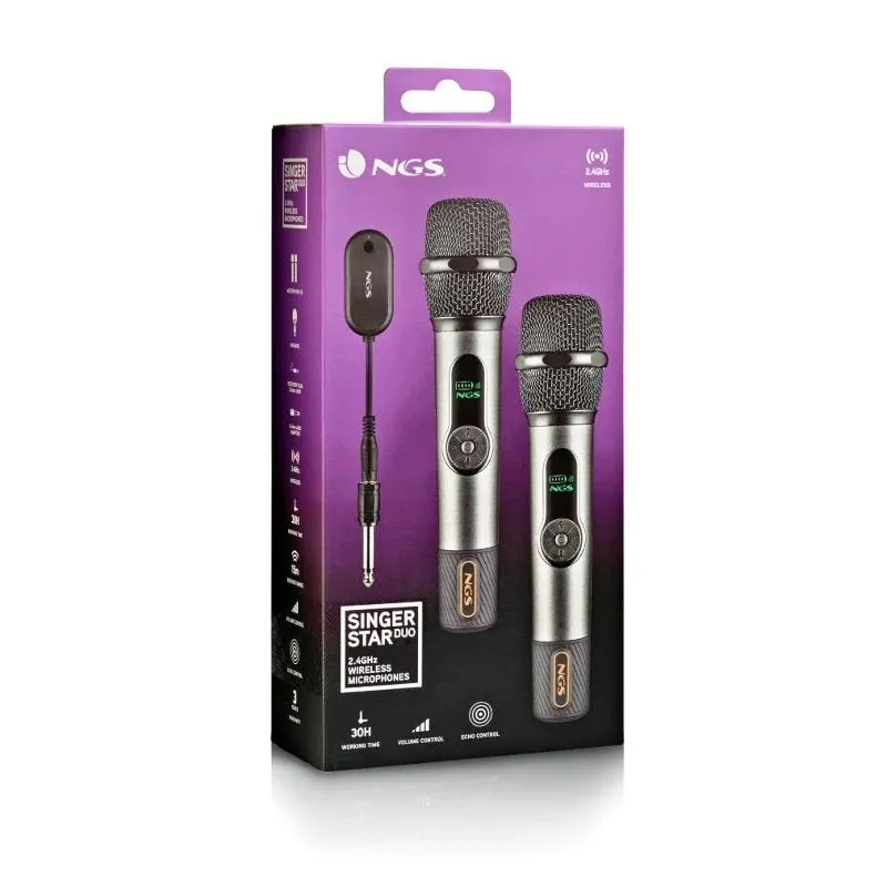 NGS Microfones sem fios Vocais Pack 2 - Imagem de Detalhe 3
