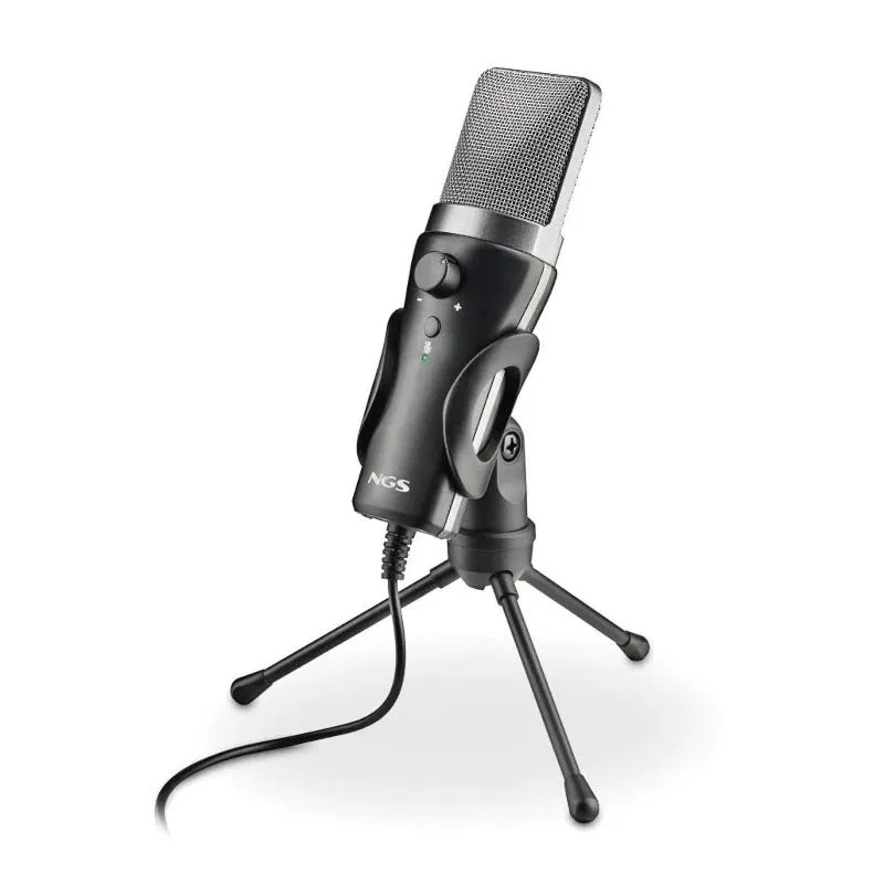 NGS Microfone PC USB com suporte tripé - Imagem de Detalhe 1