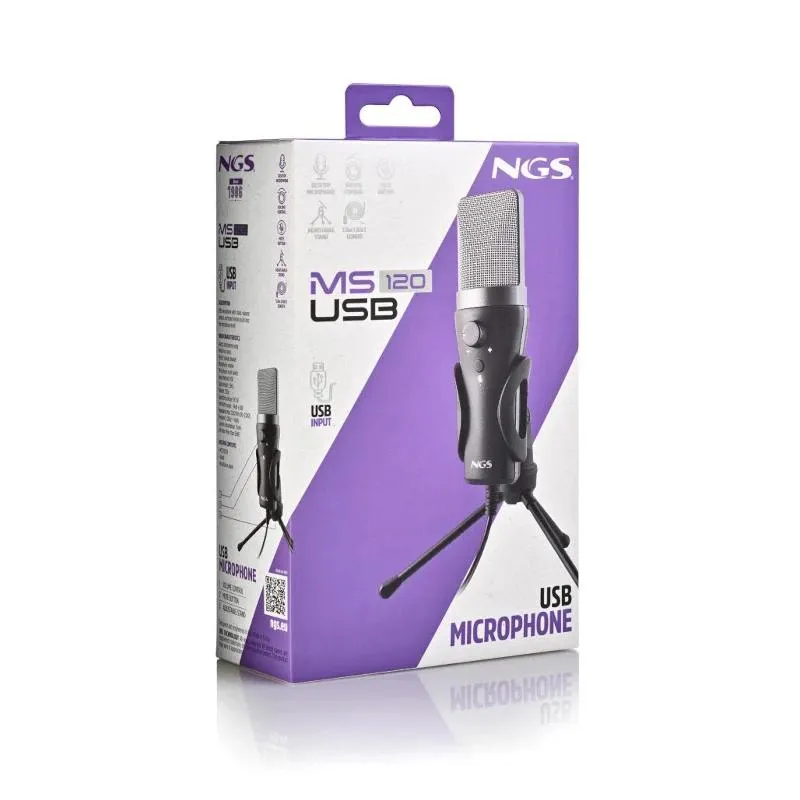 NGS Microfone PC USB com suporte tripé - Imagem de Detalhe 3