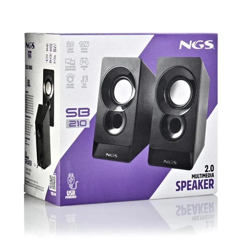 NGS Altavoz PC SB210 2.0 12W USB - Imagem de Detalhe 3