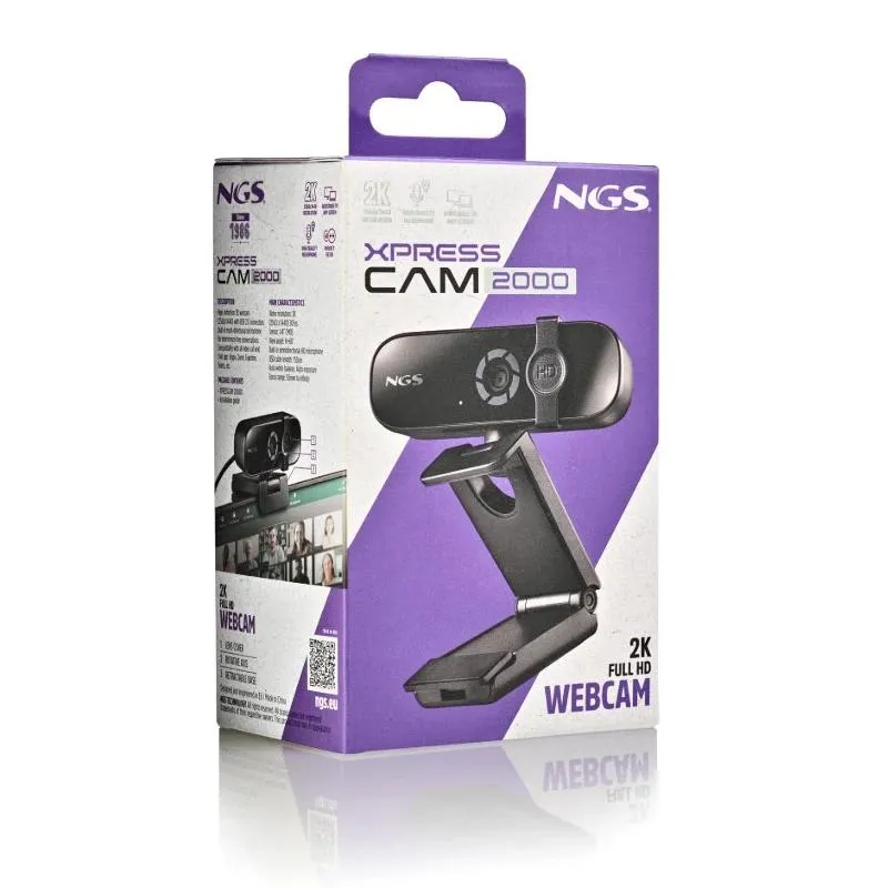 NGS Webcam PC full 2K (2560X1440) USB 2.0 - Imagem de Detalhe 3
