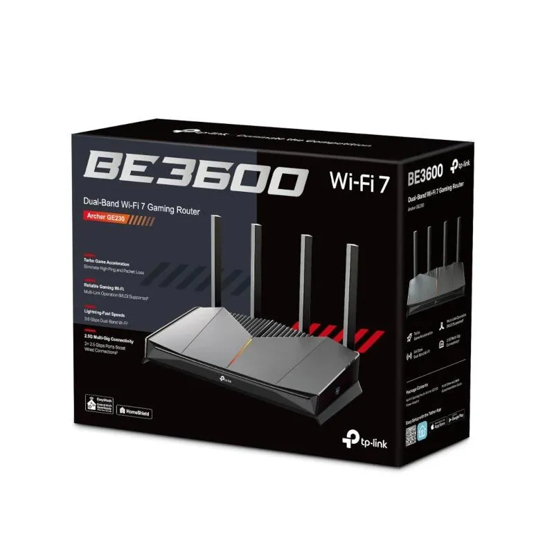 TP-Link Archer GE230 Roteador Gaming WiFi 7 2x2.5mGb - Imagem de Detalhe 3